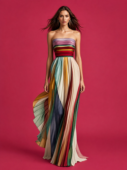 Robe Couleur Maxi