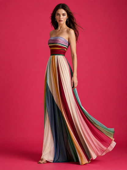 Robe Couleur Maxi